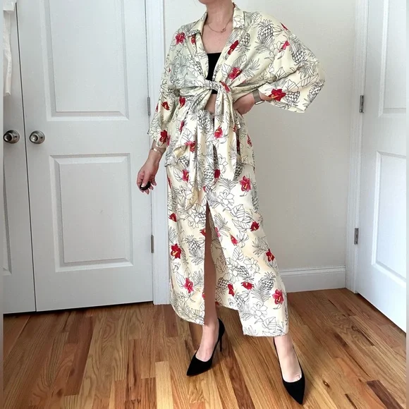 Zara Tropical Printed Skirt Set - Picture 4 of 12